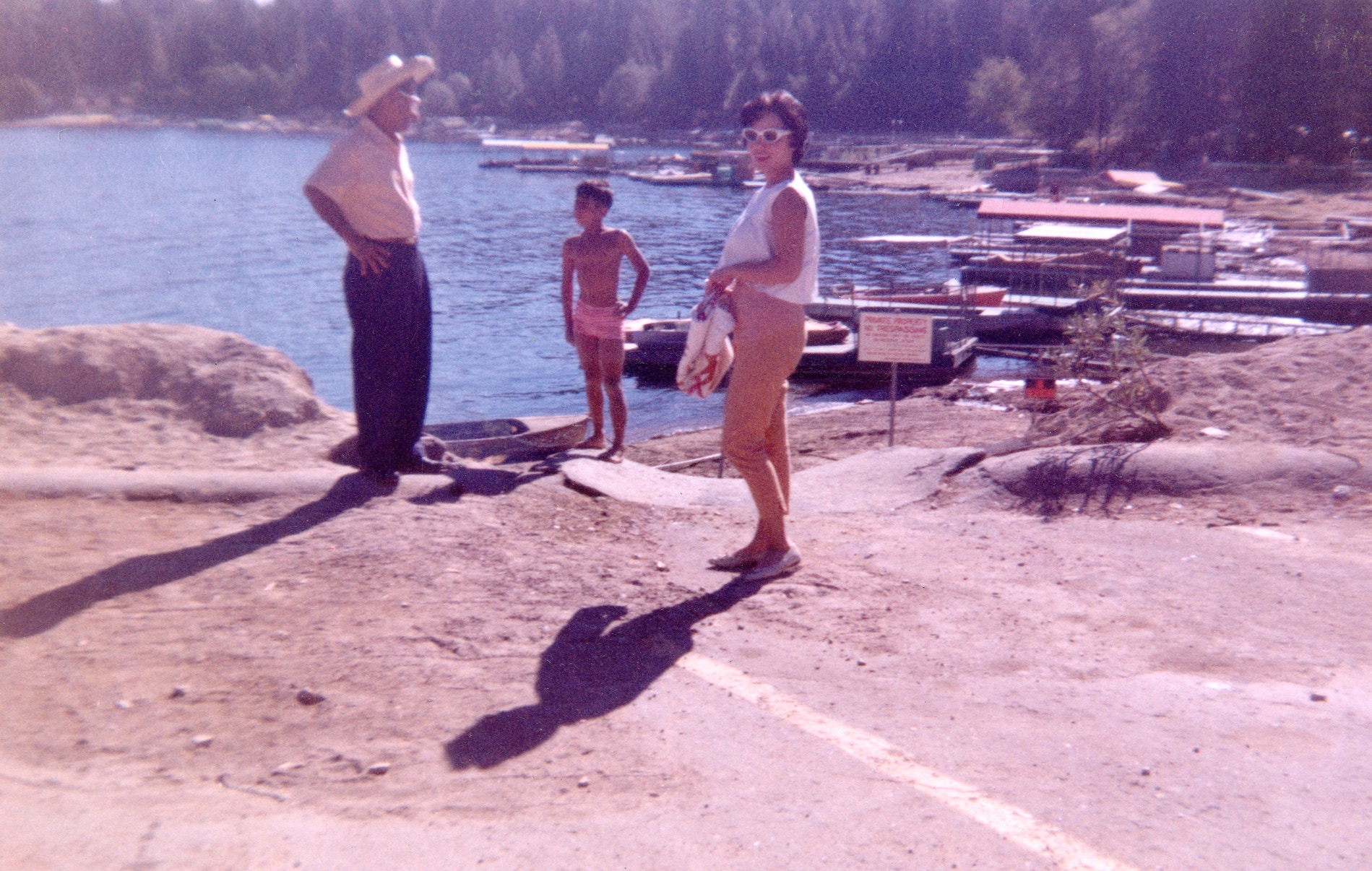 Lake Arrowhead with my sister Mary and Dad